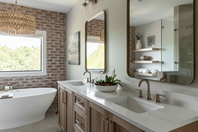 Light, Bright, and Calming Bathroom by J. Bryant Boyd