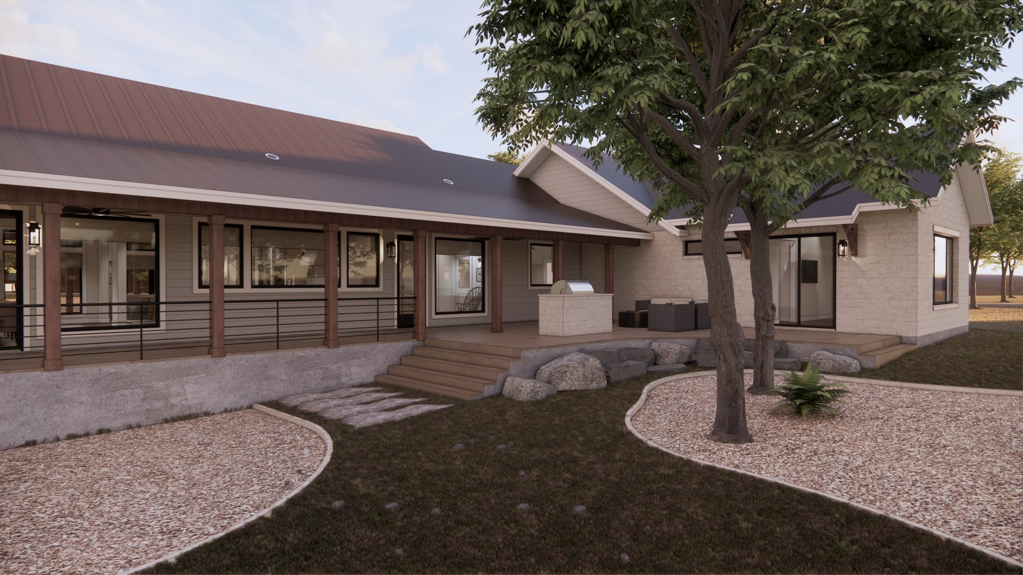 Rear Patio