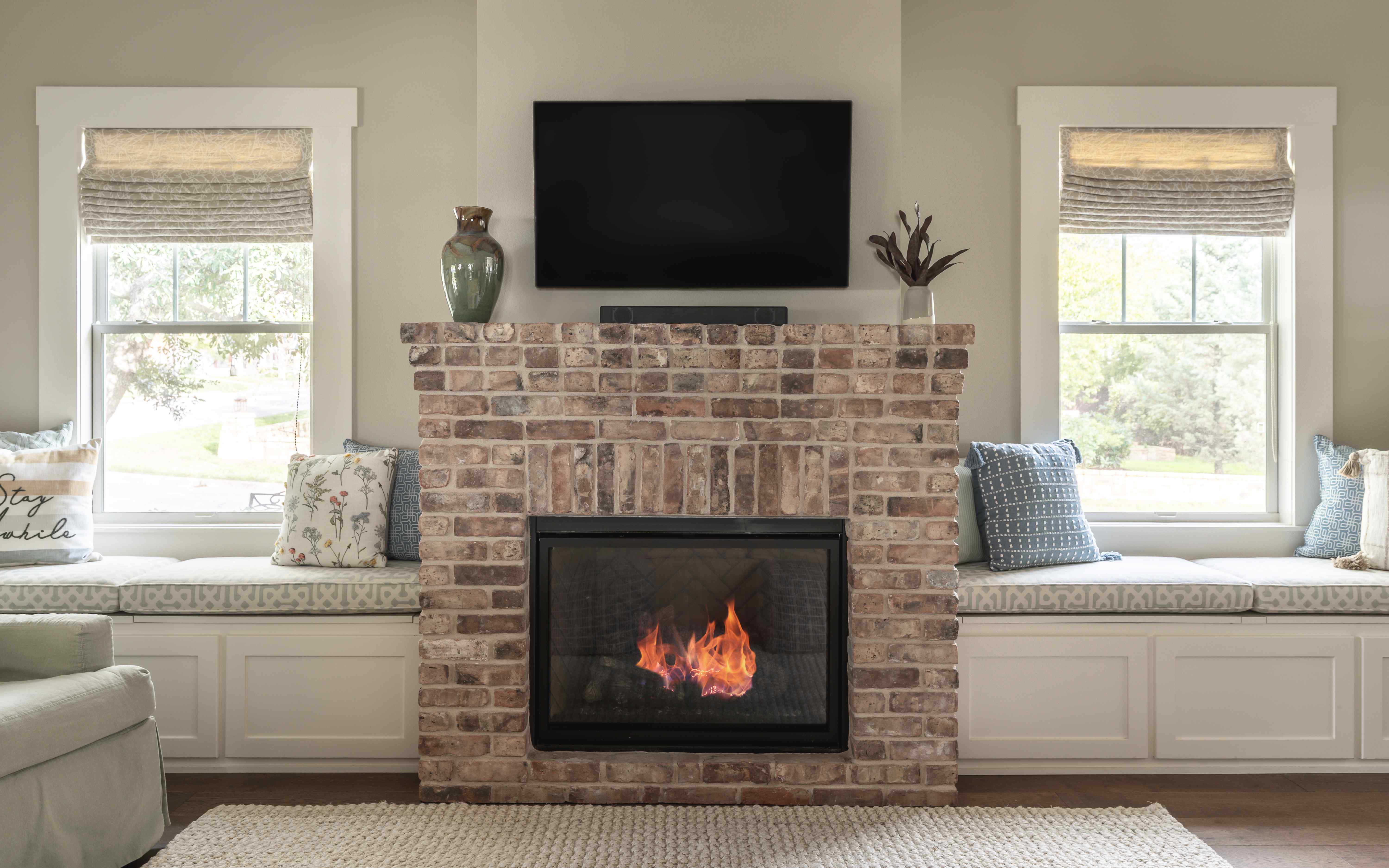 Fireplace in Central TX Home  by J. Bryant Boyd