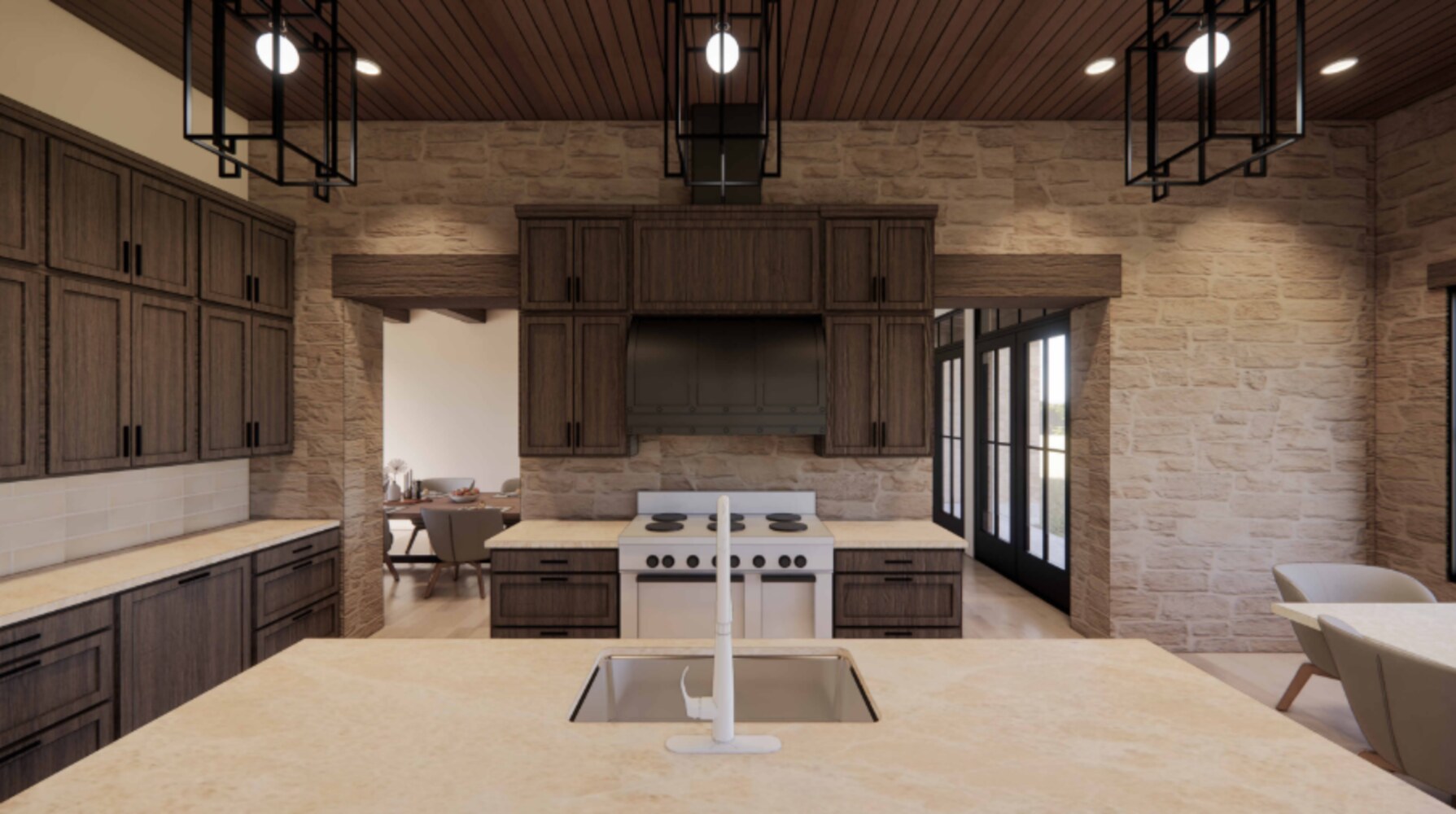 Custom kitchen rendering