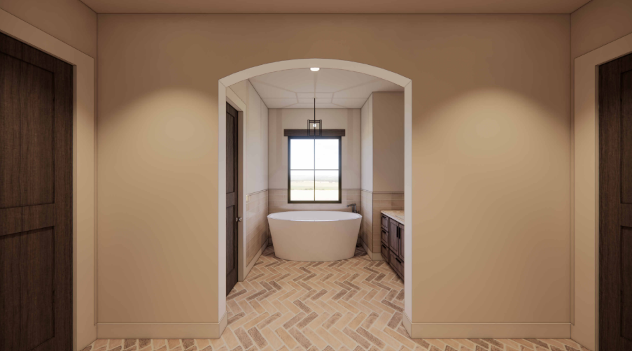 Custom master bedroom rendering Custom master bedroom rendering